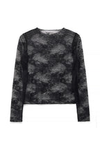 Top Long Sleeve Lace - Noir