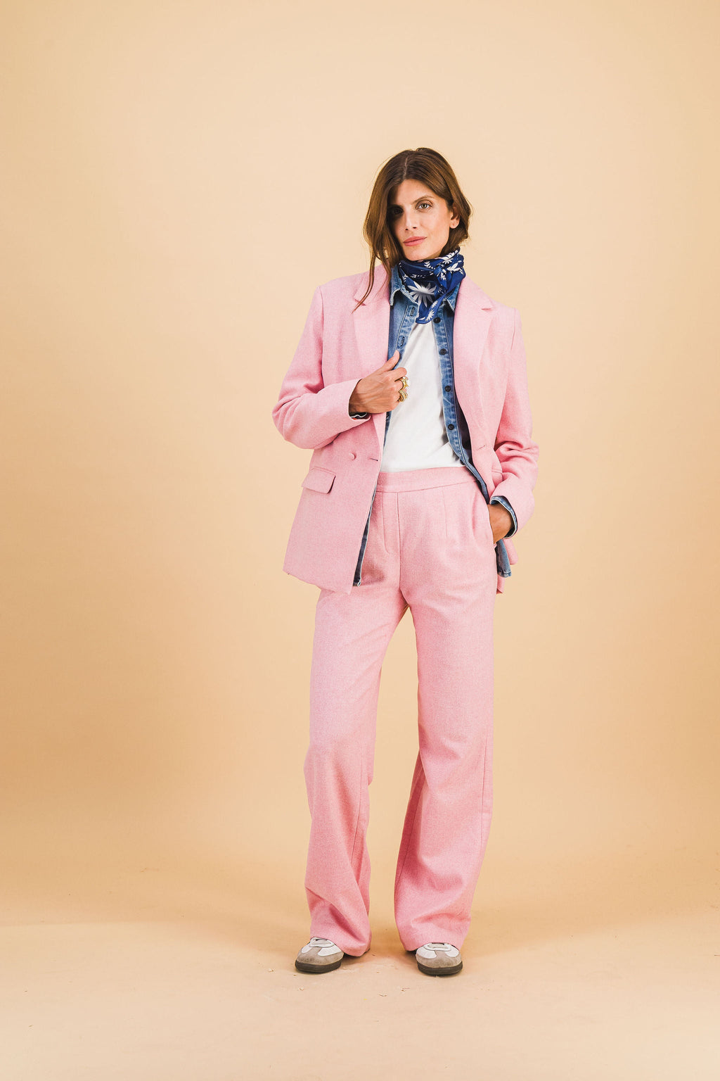 Chaqueta ámbar rosa