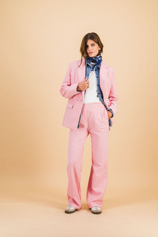 Chaqueta ámbar rosa