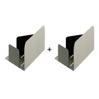 Les Apaisants - Set of 2 Corner Shelves - Steel - Olive Grey