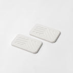 Set Of 2 Diatomite Stone Soap Dishes