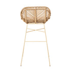 Nunuhai - Lote de 2 taburetes de bar - Ratán - Beige