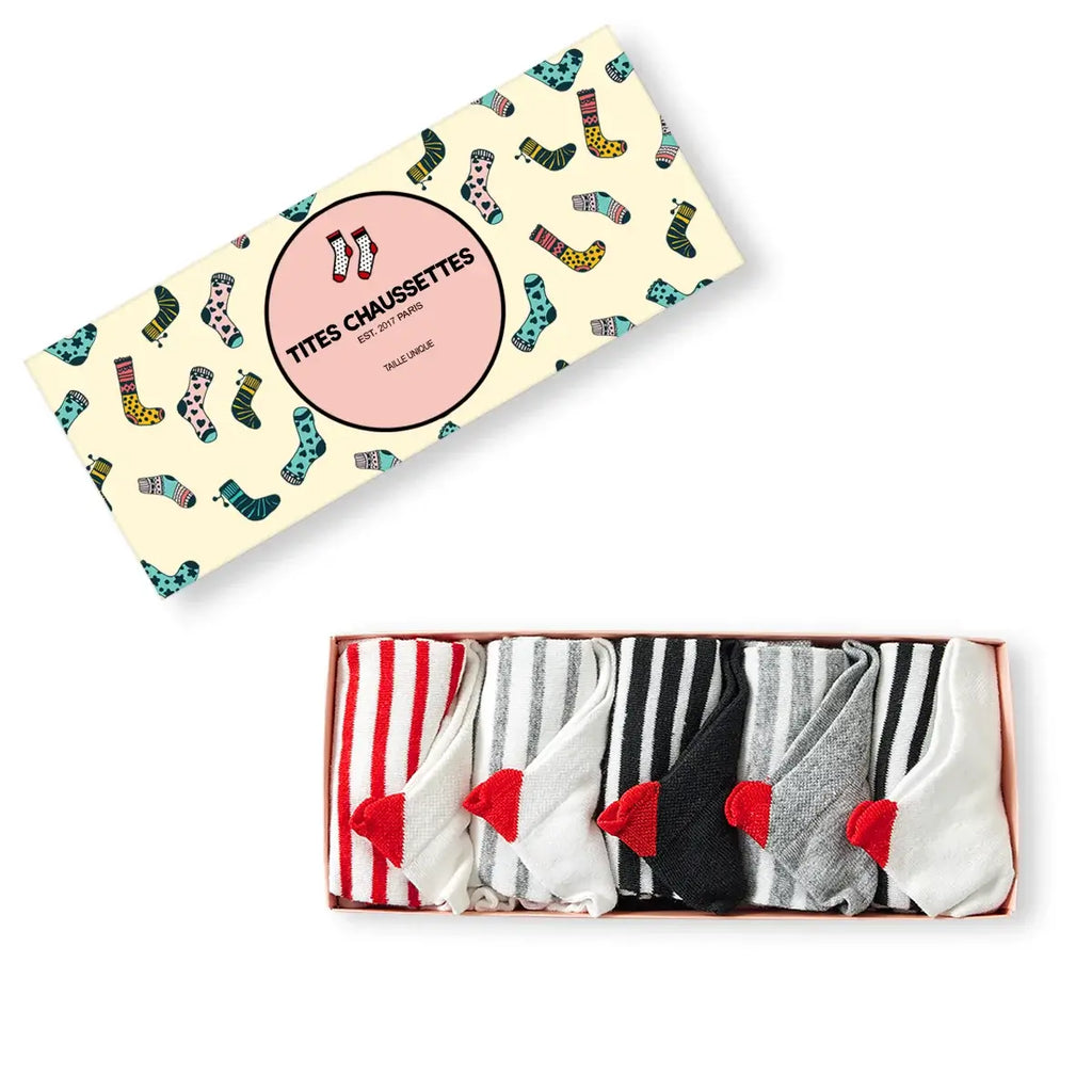 Lot De 5 Chaussettes Coup De Coeur Marine