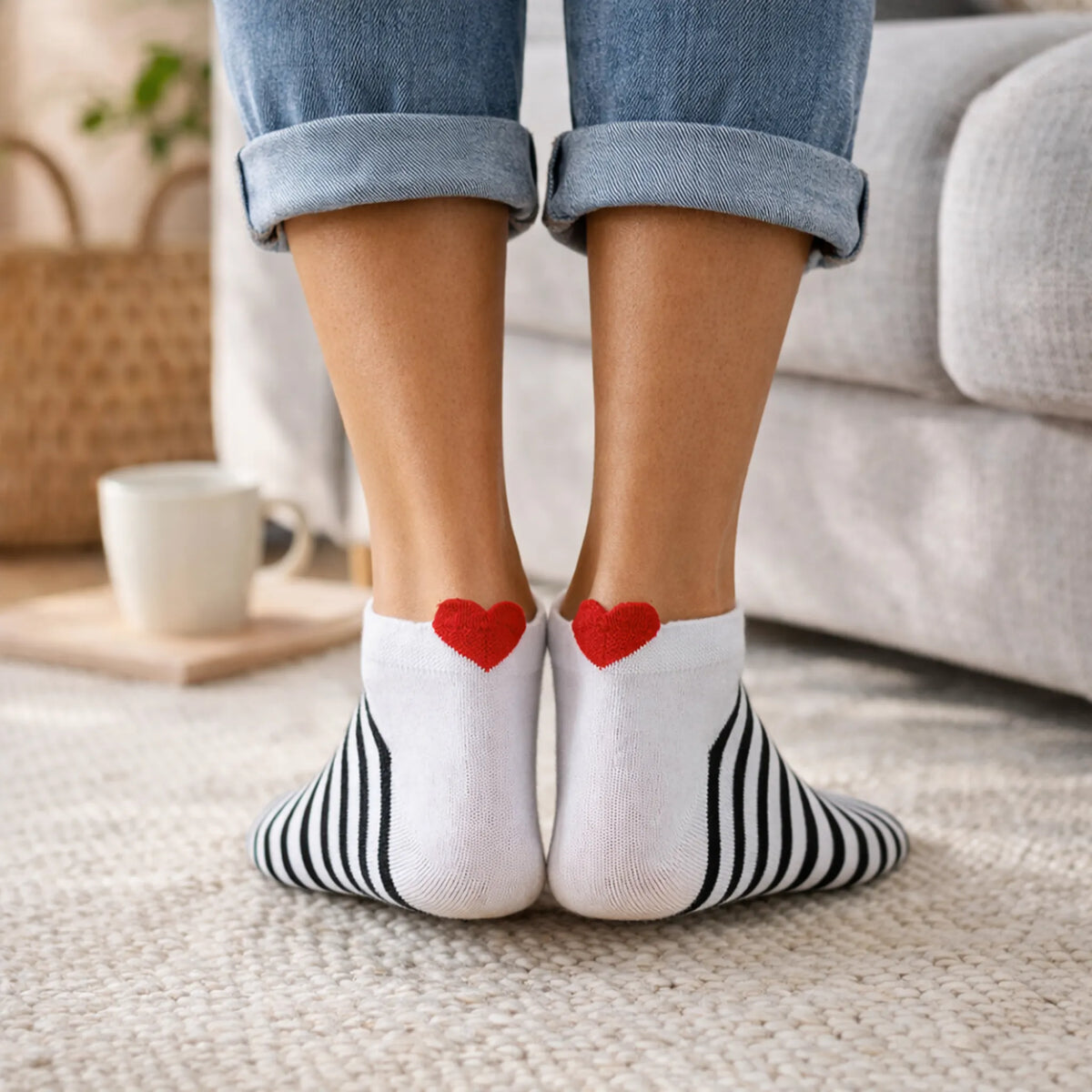 Lot De 5 Chaussettes Coup De Coeur Marine