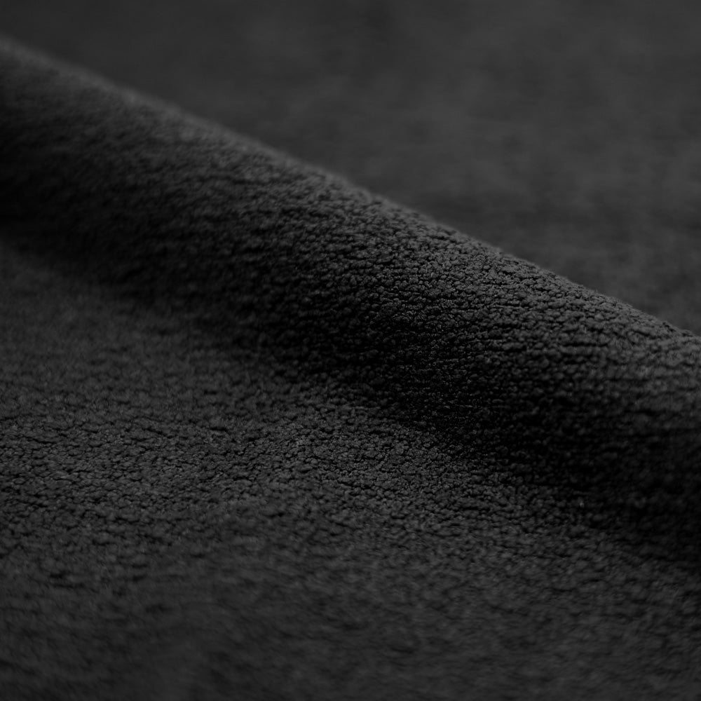 Groom - Lot De 2 Chaises Pour Îlot Central En Tissu Bouclé Noir