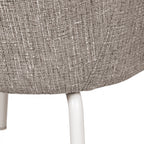 Théodore - Lot De 2 Fauteuils De Table - Tissu & Métal - Gris chiné
