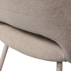 Jenny - Lot De 2 Fauteuils De Table - Tissu - Beige
