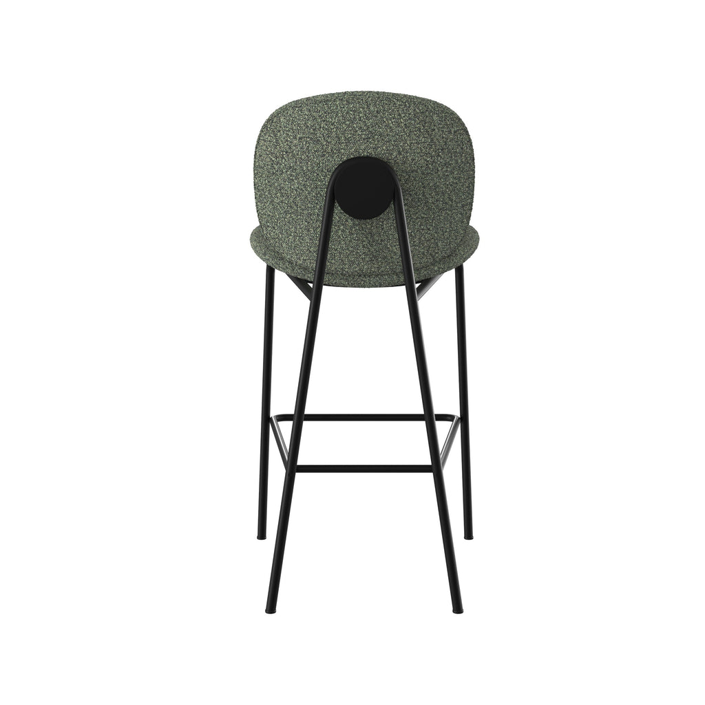 Iris - Conjunto de 2 Sillas Isla Central en Tela Bouclé Verde