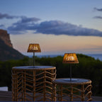 Raffy - Cordless Table Lamp - Polyrattan - Beige