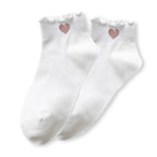 Lot De 5 Chaussettes Mi-Haute Coeur Tendre & Volant