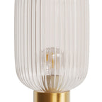 Lou - Lampe À Poser En Verre Cannelé