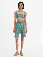 Lou Shorts - Pine Vichy