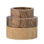 Dalin - Votive & Candlestick - Brown - Sandstone