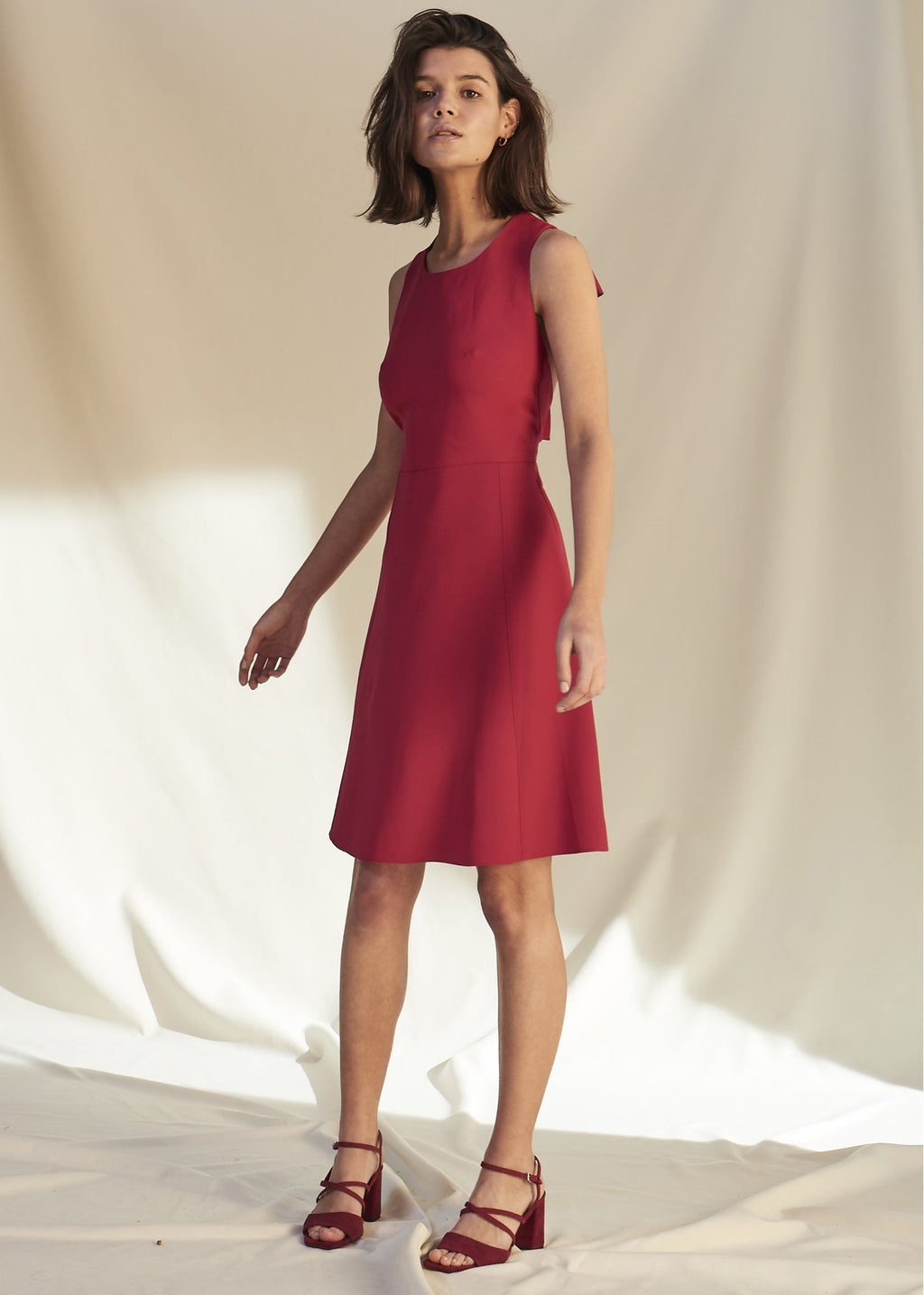 Lucia Raspberry Dress
