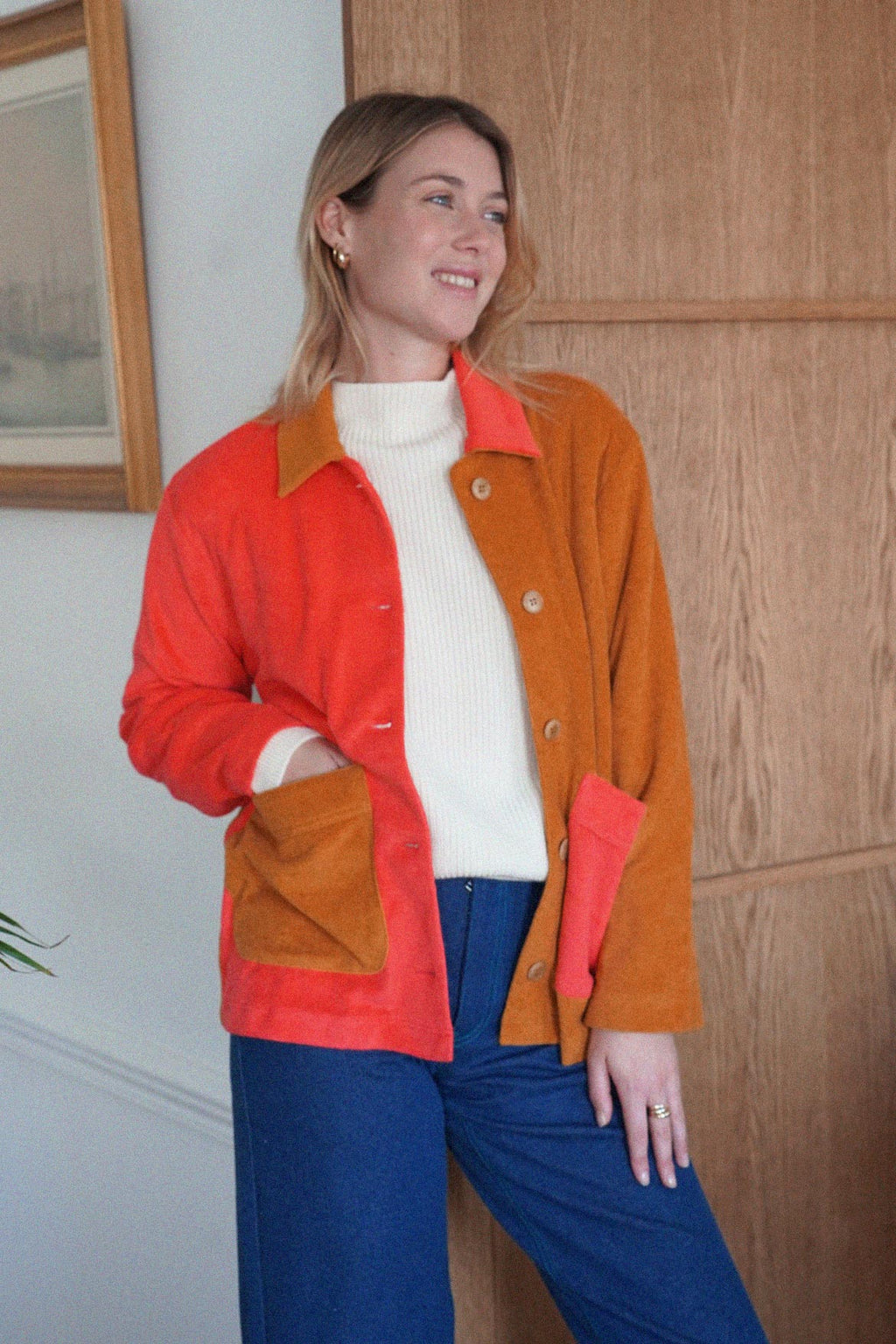 Chaqueta Lucie de tejido de rizo Bigou