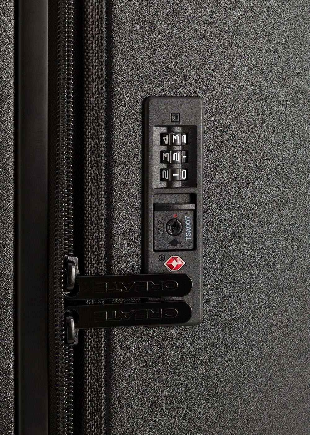 Luggage Studio Foldable - Maleta de cabina rígida plegable de policarbonato con cerradura TSA y ruedas multidireccionales - Negro