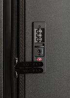 Luggage Studio Foldable - Maleta de cabina rígida plegable de policarbonato con cerradura TSA y ruedas multidireccionales - Negro