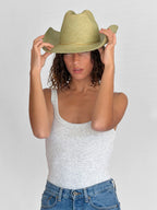 Chapeau Paille Luke - Sage