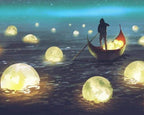 Peinture Par Numéros - Lumières Sur Le Lac