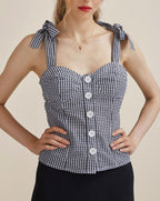 Rouje - Angelo Top - Black Vichy