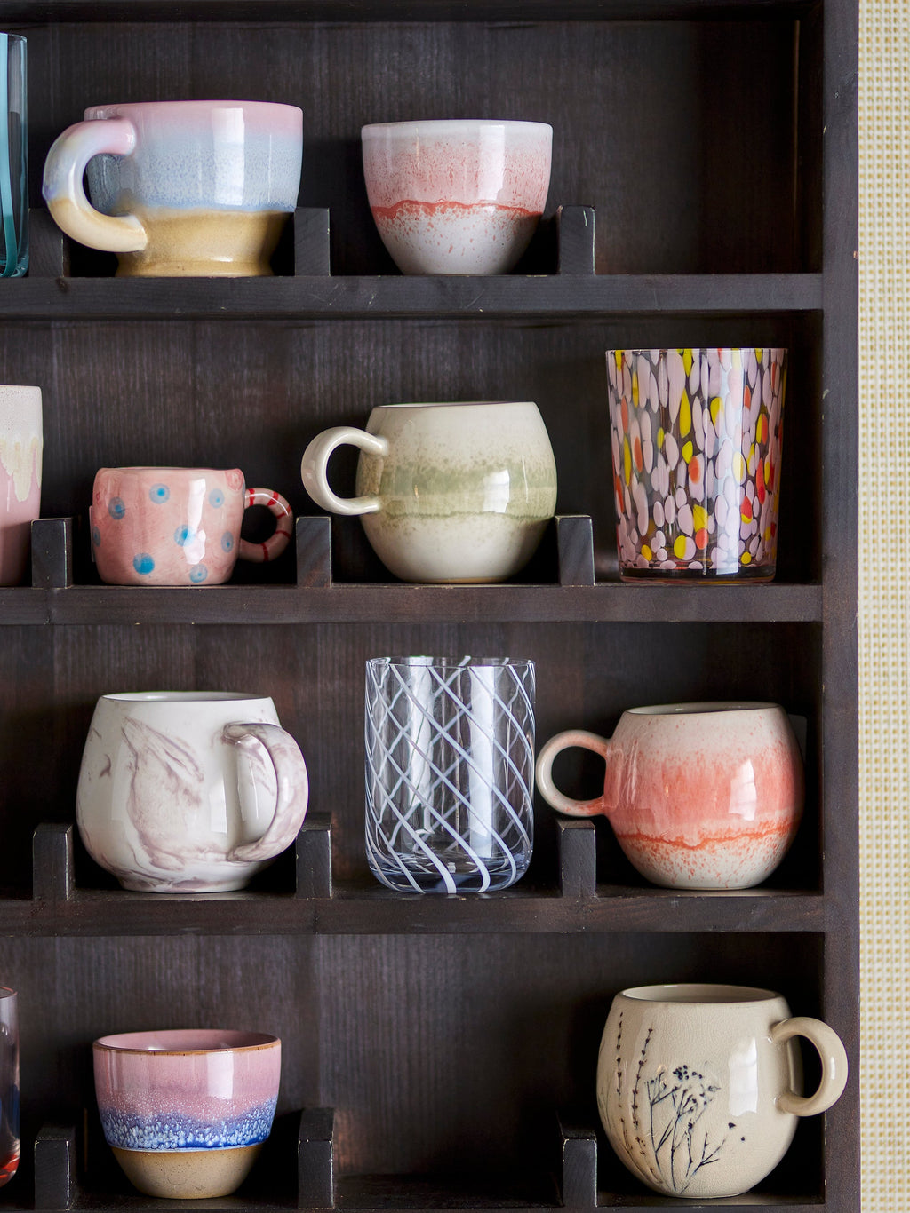 Lilya - Lot de 4 Verres - Rose Poudré - Verre