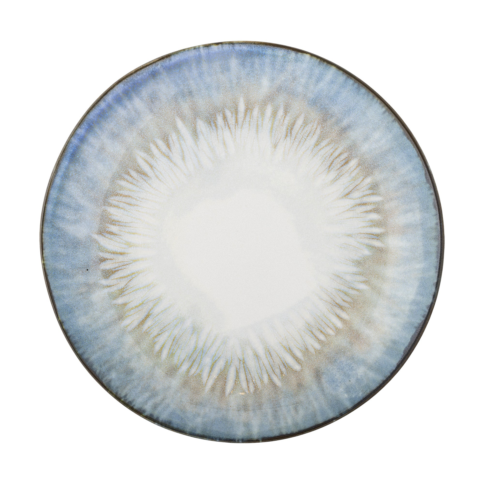 Calen - Lot de 6 Assiettes - Bleu - Grès