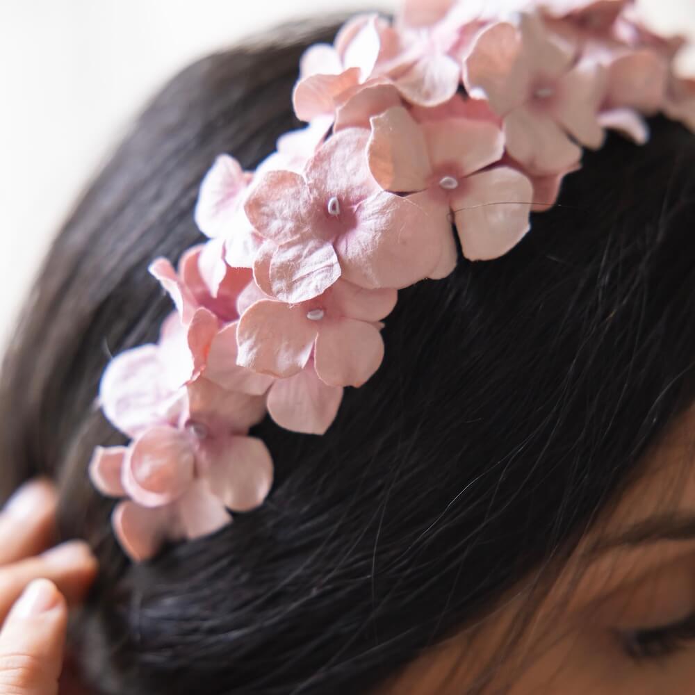 Serre Tête En Papier Rose L
