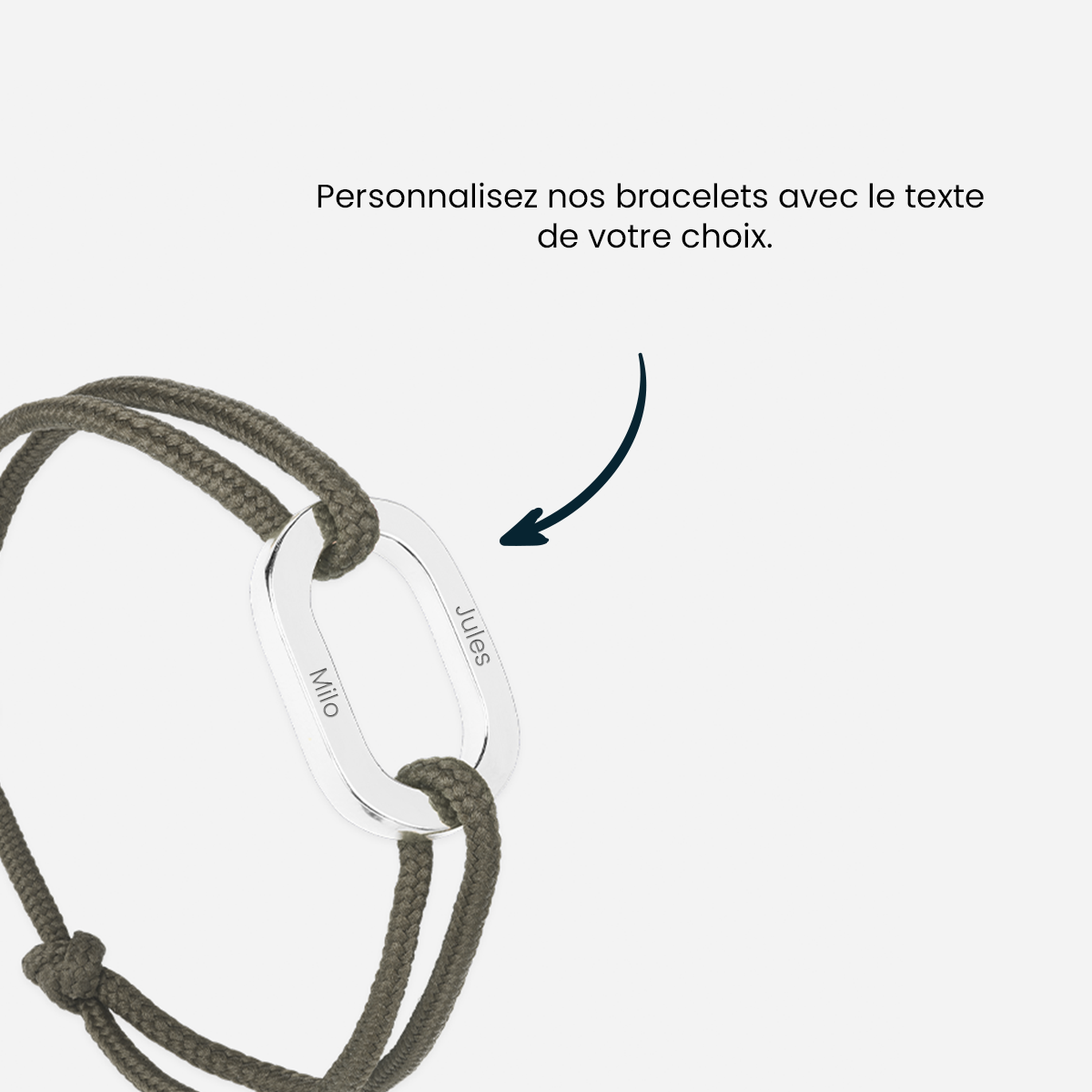 Bracelet Tige - Kaki