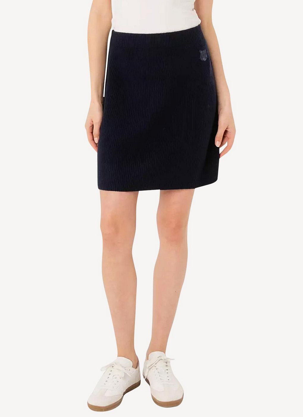 Maison Kitsune - Eyelet Skirt - Black - Women