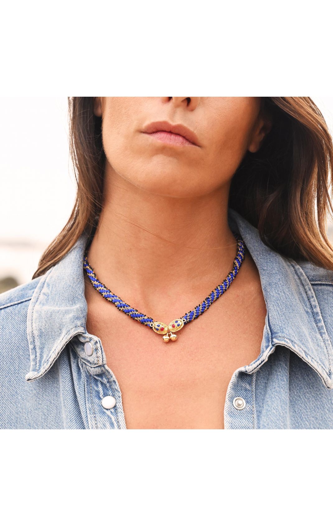 Malena Necklace - Blue