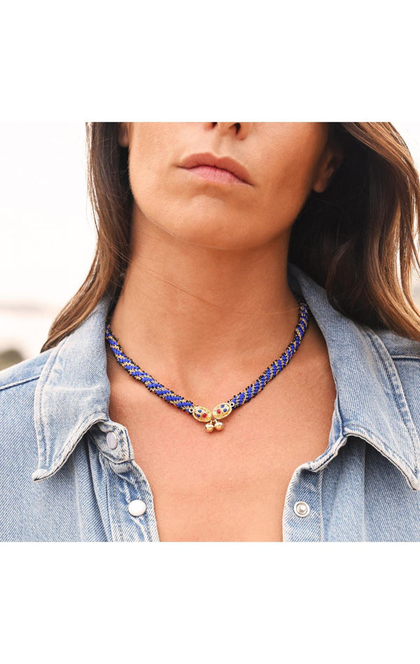Malena Necklace - Blue