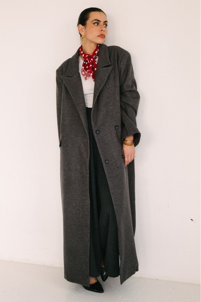 Manteau Mandarine Cappotto Gris