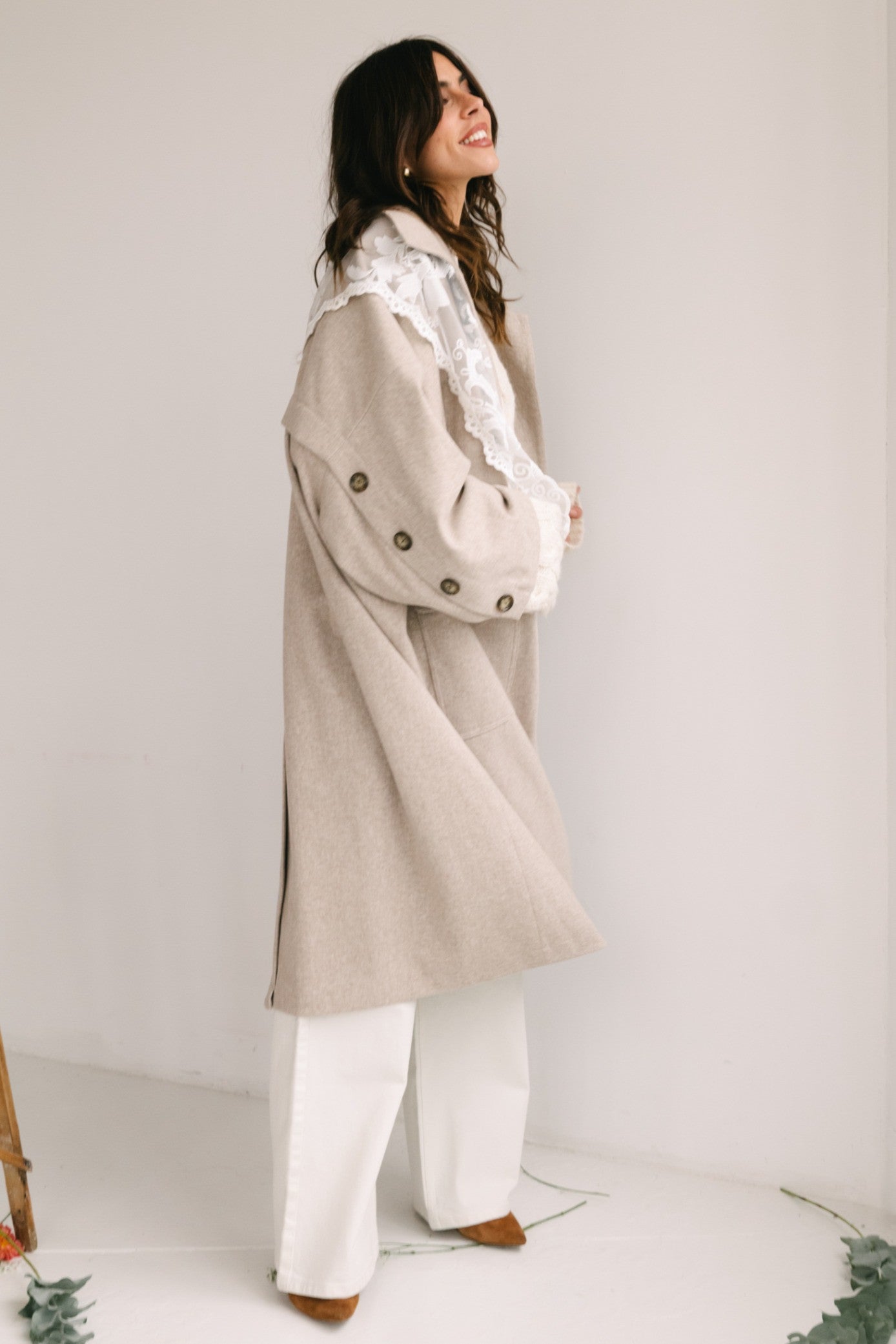 MARCELIN RESCA ECRU COAT
