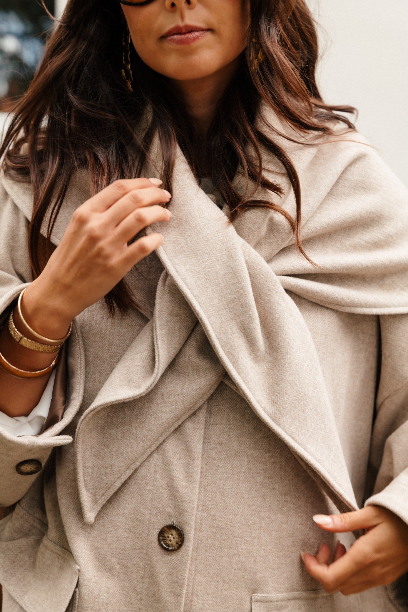 MARCELIN RESCA ECRU COAT