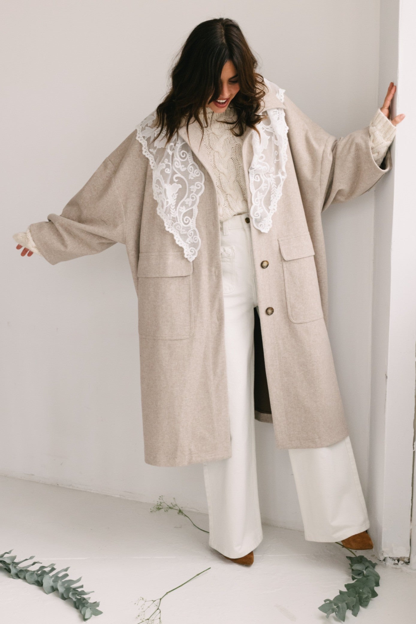 MARCELIN RESCA ECRU COAT