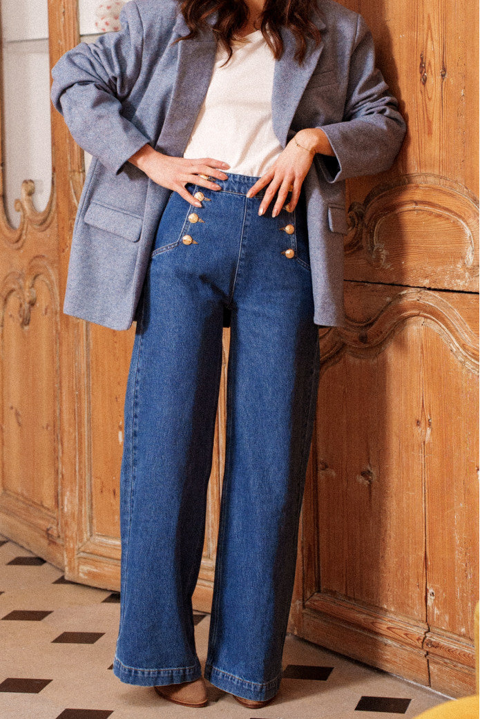 Manteau Monique Basis Bleu
