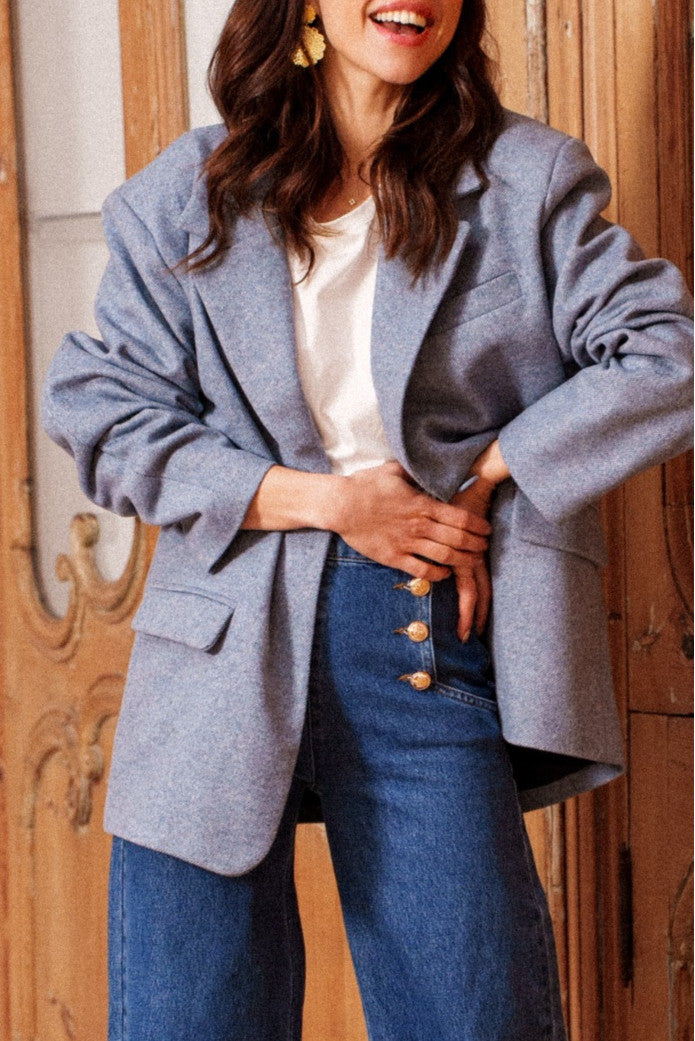 Manteau Monique Basis Bleu