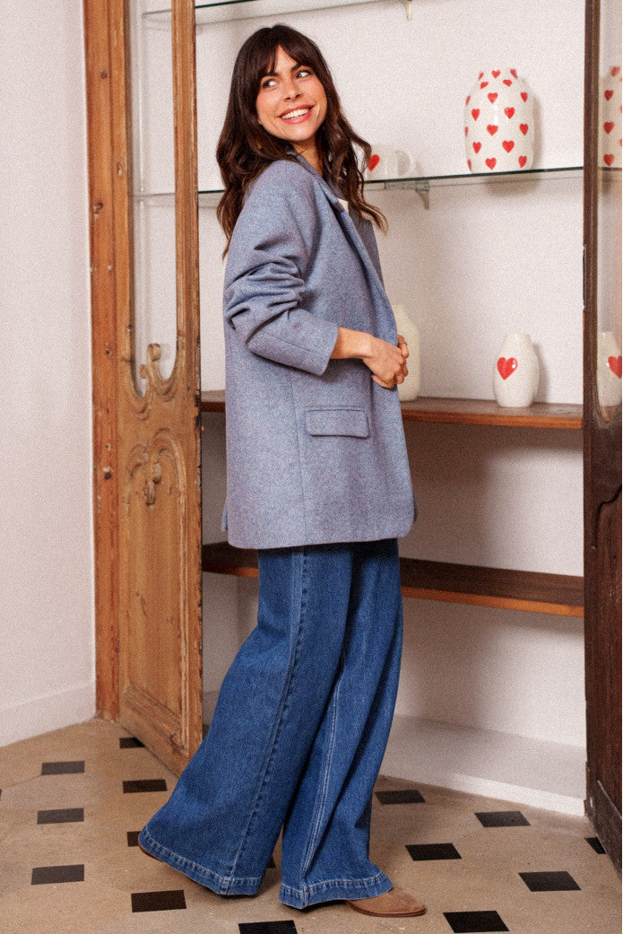 Manteau Monique Basis Bleu