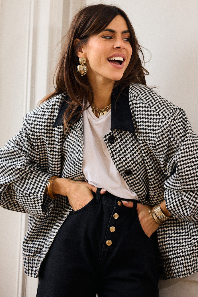 Manteau Montaine Damier Noir