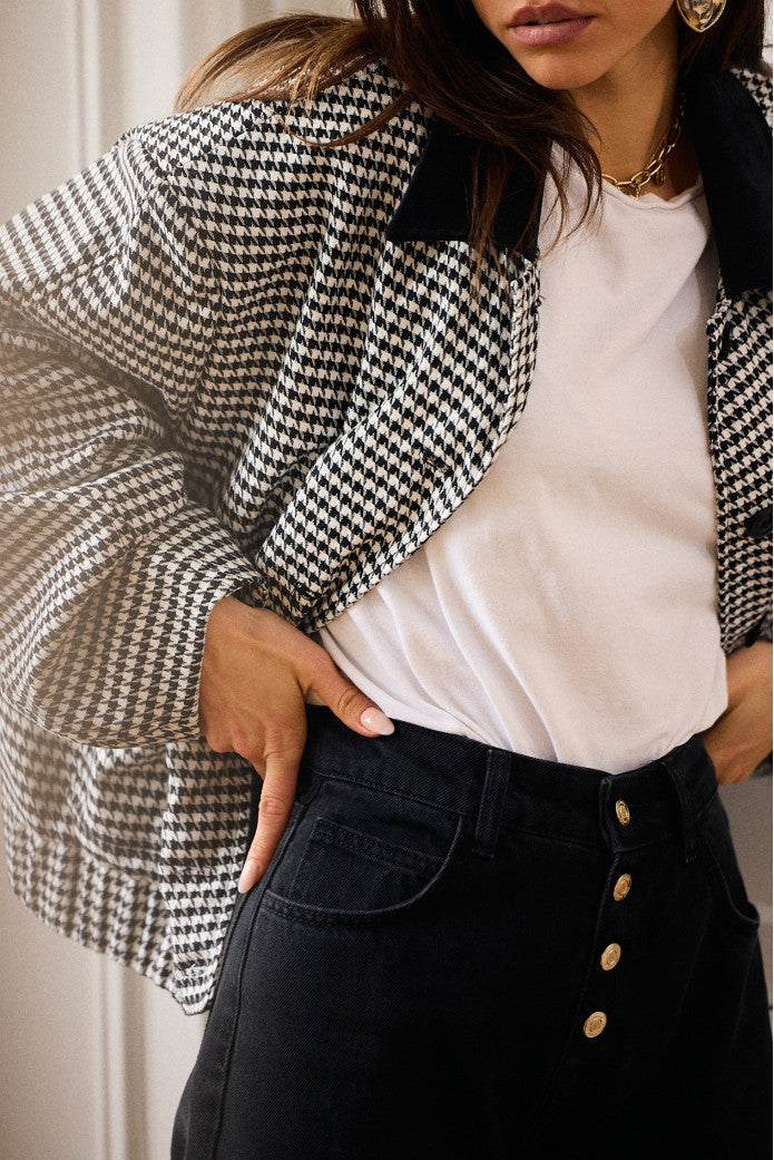 Manteau Montaine Damier Noir