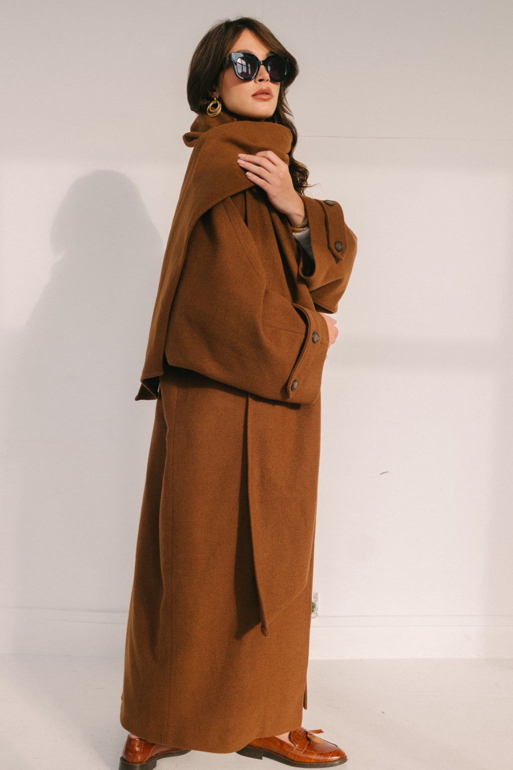 MURPHY WHITE CAMEL COAT
