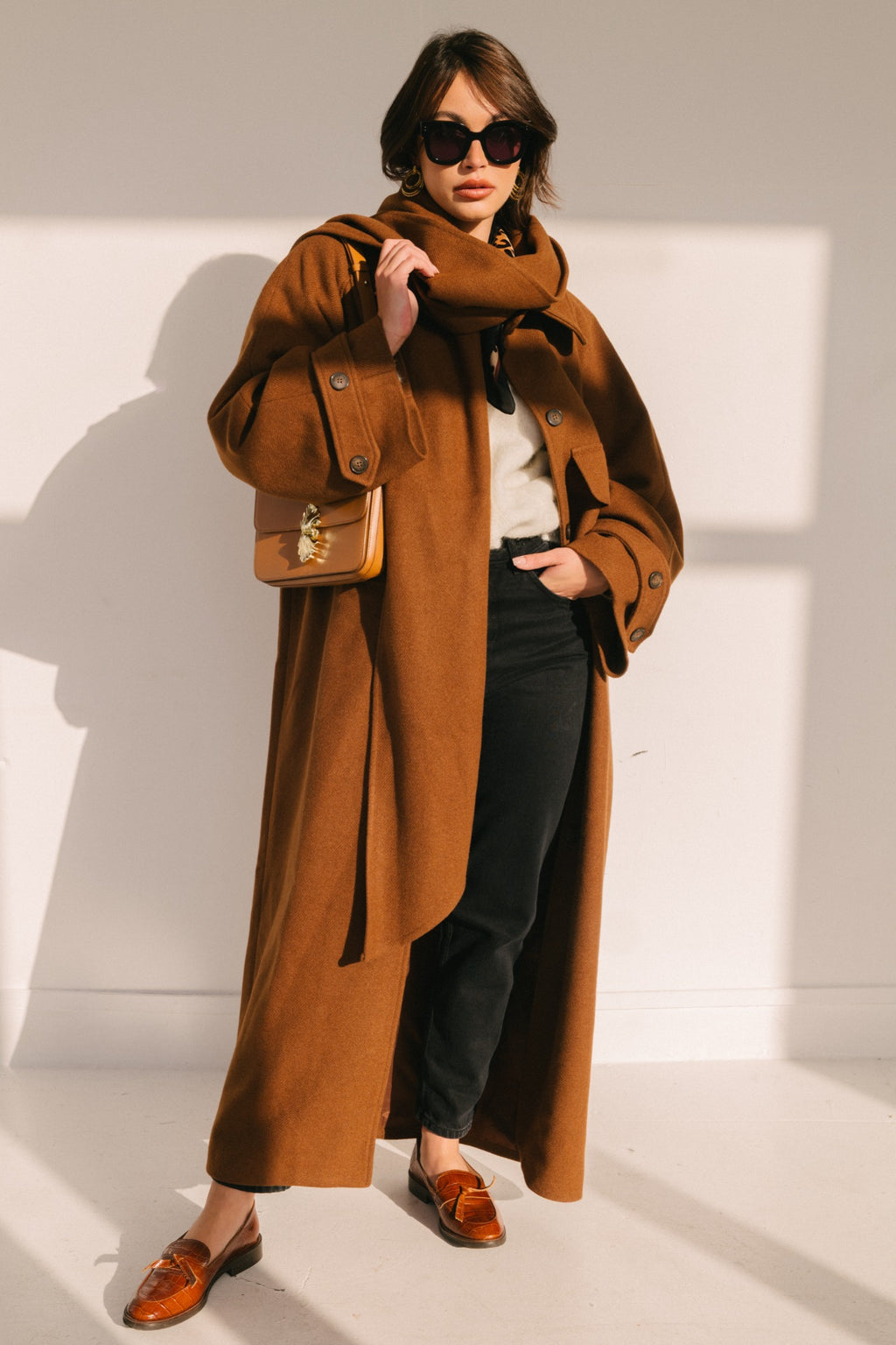 MURPHY WHITE CAMEL COAT