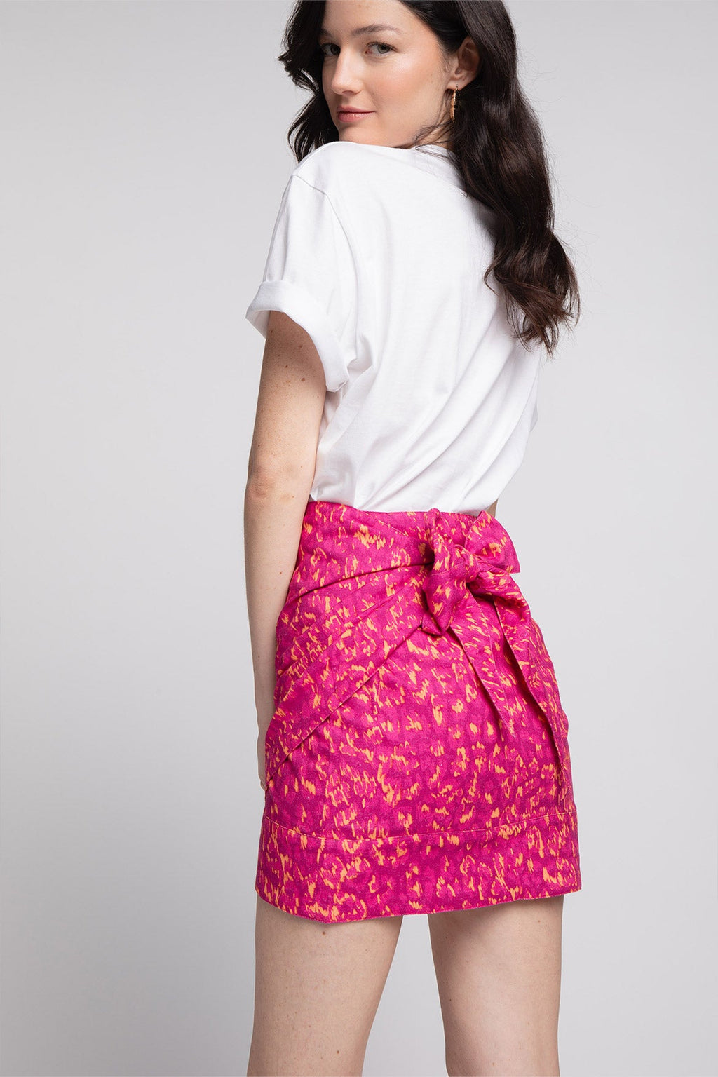 Jupe Margaux Leopardo Pink