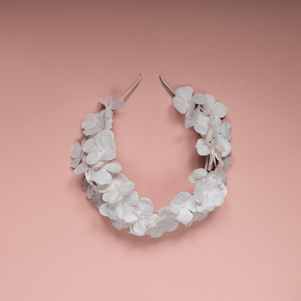 Serre Tête En Papier Blanc L