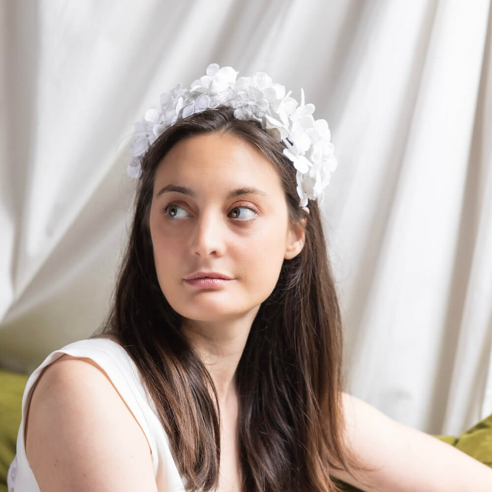 Serre Tête En Papier Blanc L