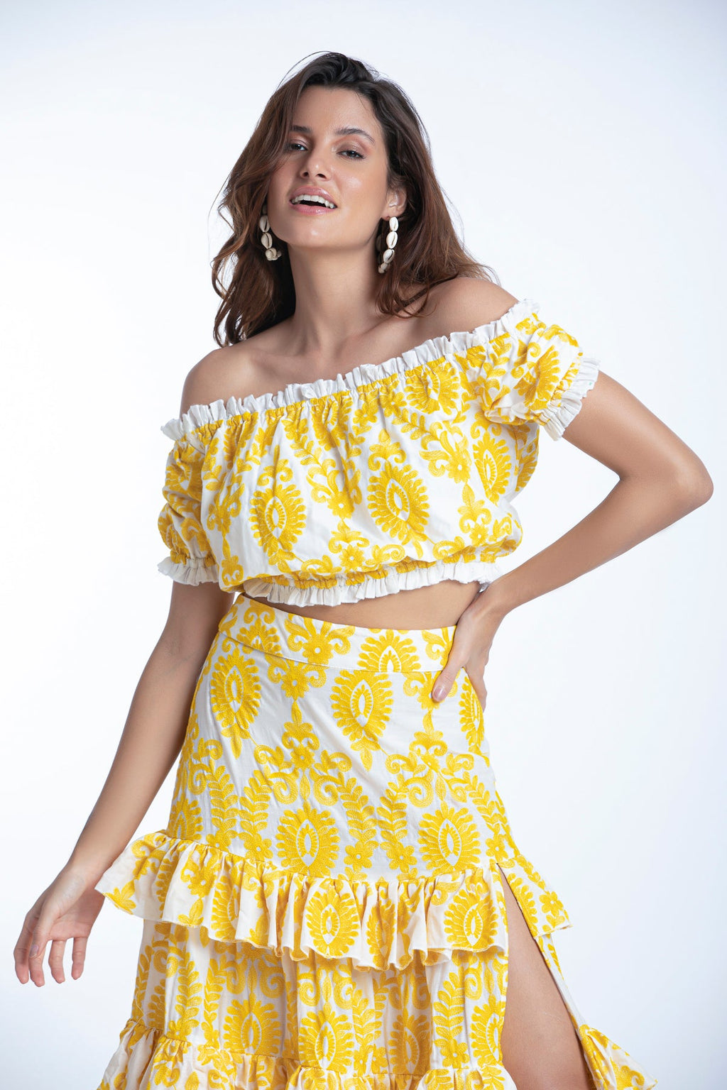 Jupe Nais - Broderies Jaune