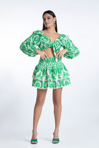 Top Aleksandra - Broderies Vert