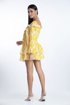 Jupe Paulina - Broderies Jaune