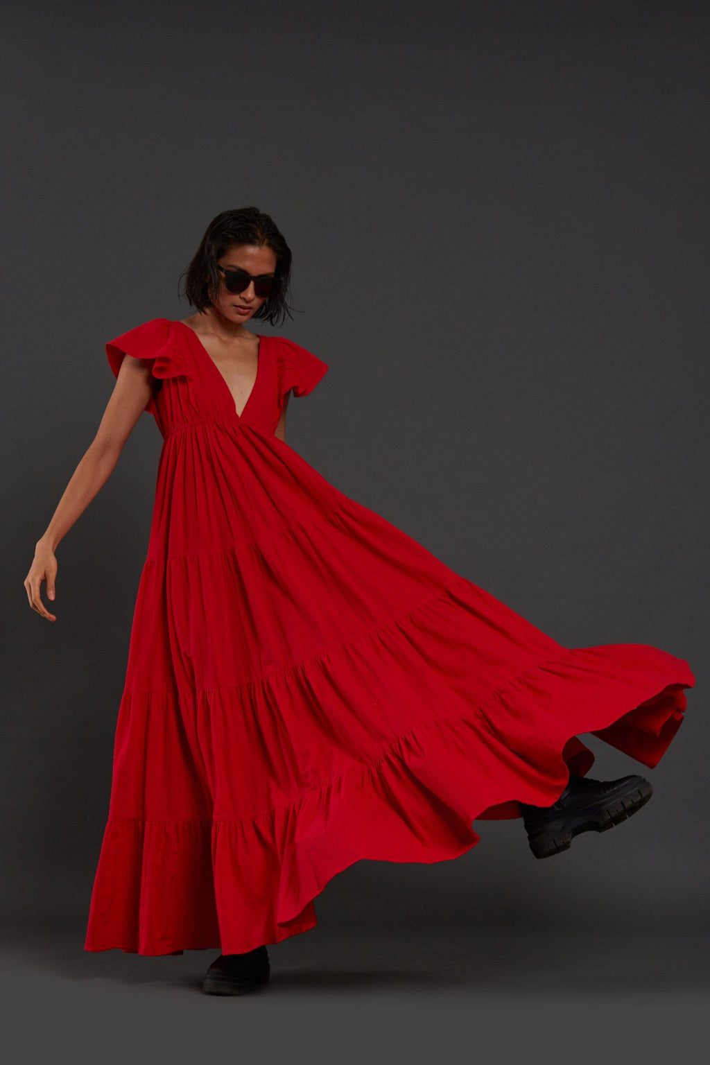 Monette Dress - Red