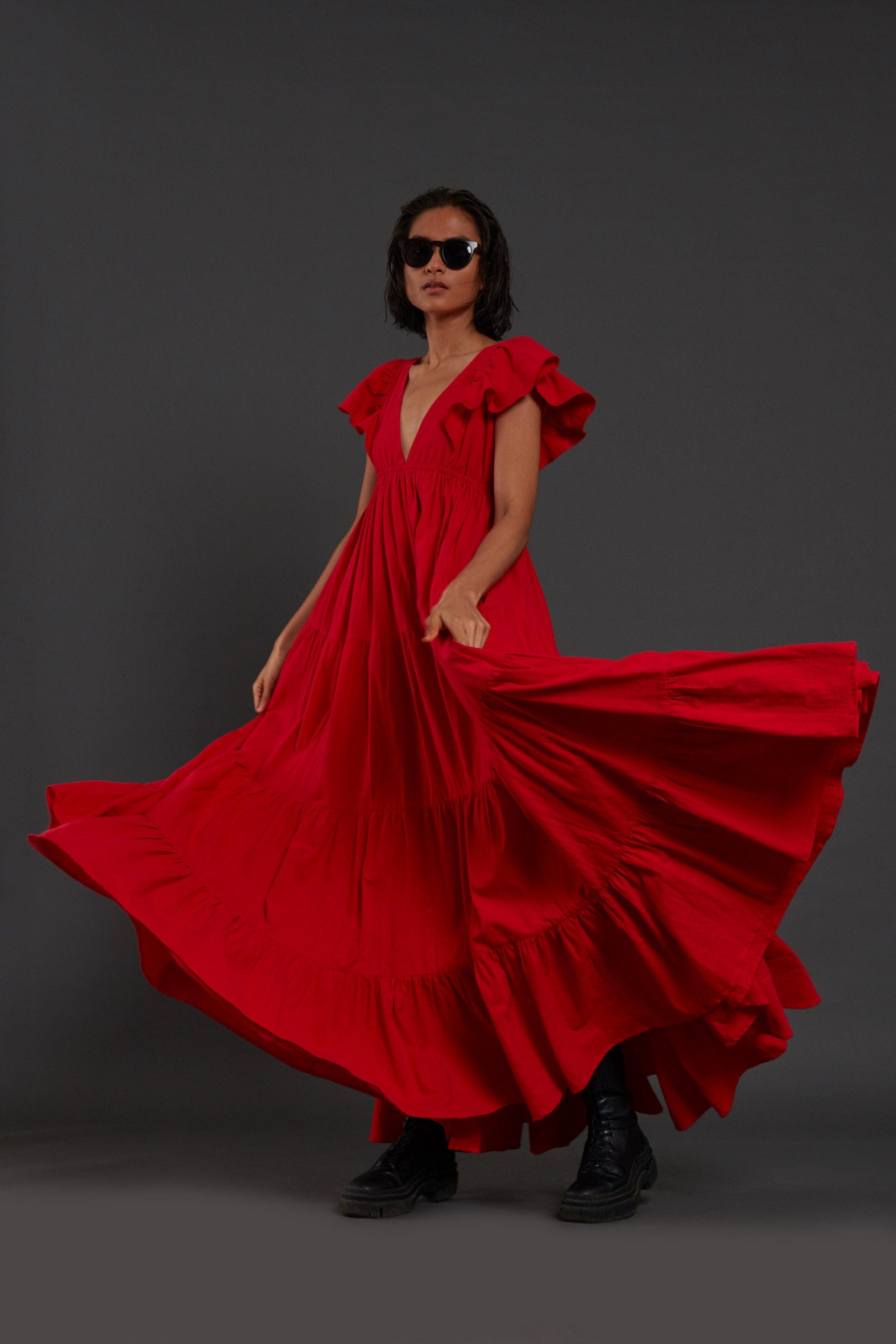 Monette Dress - Red